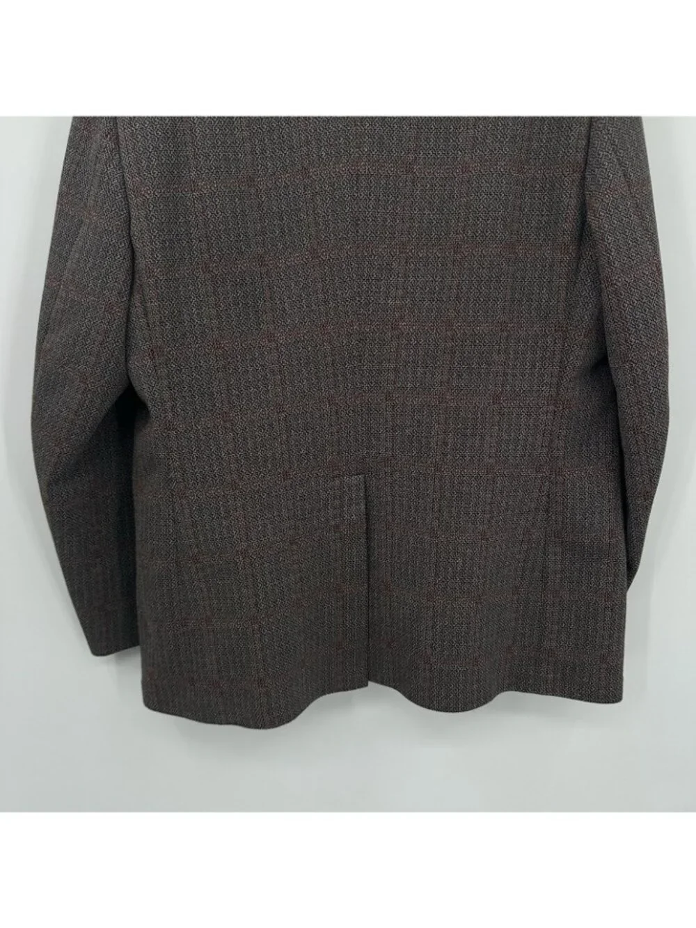 vintage 70s JACKET BLAZER SPORT COAT 44R disco polyester ron burgundy anchorman